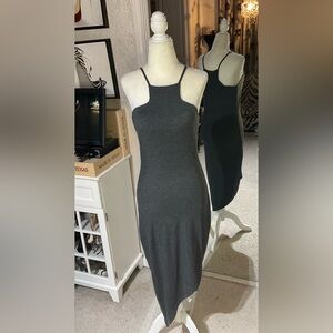 Express Charcoal Midi Dress